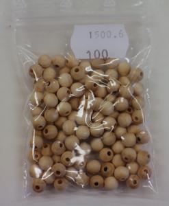 Puuhelmi 6mm/ 100kpl